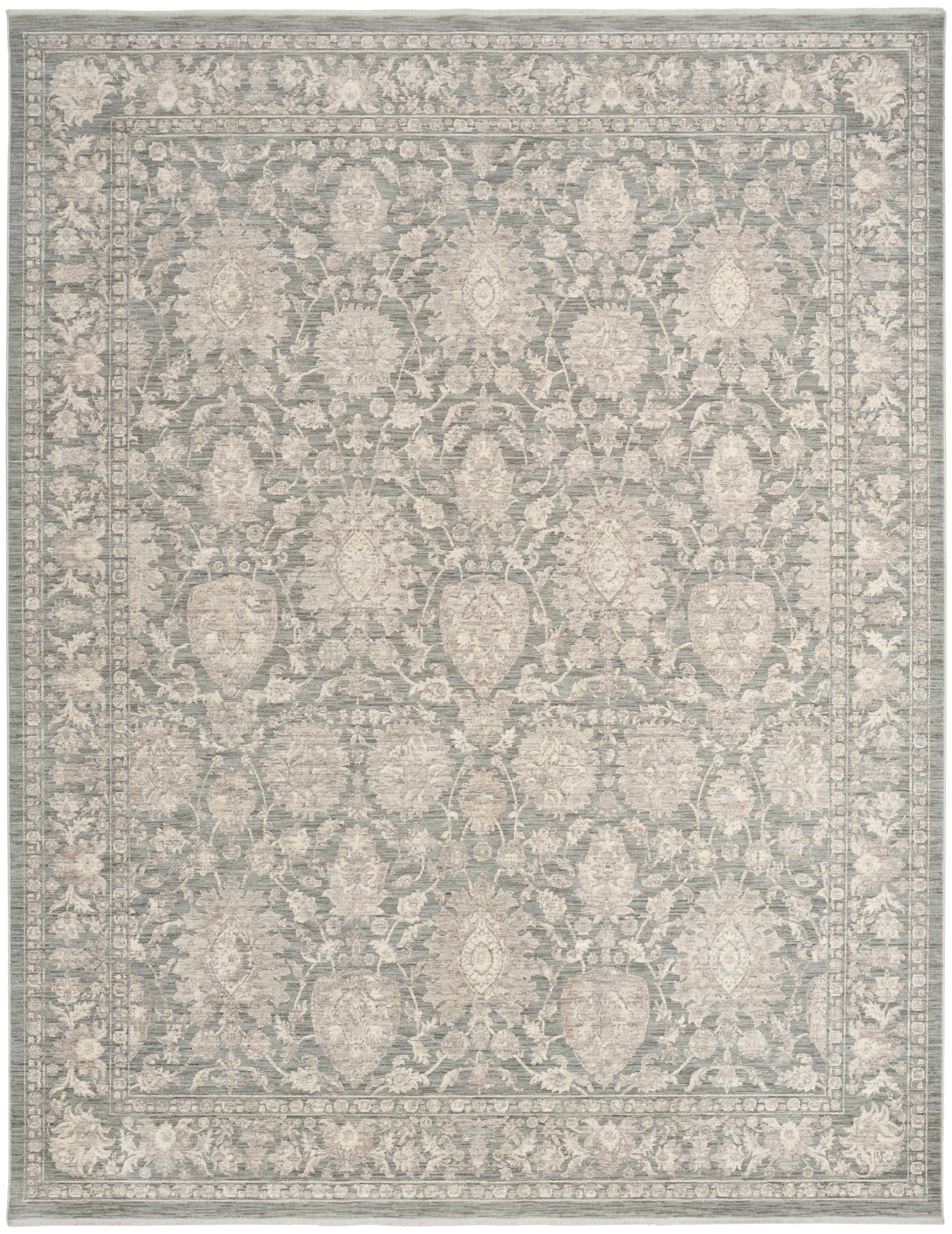 Nourison Home Shadows  Sage Ivory  Traditional