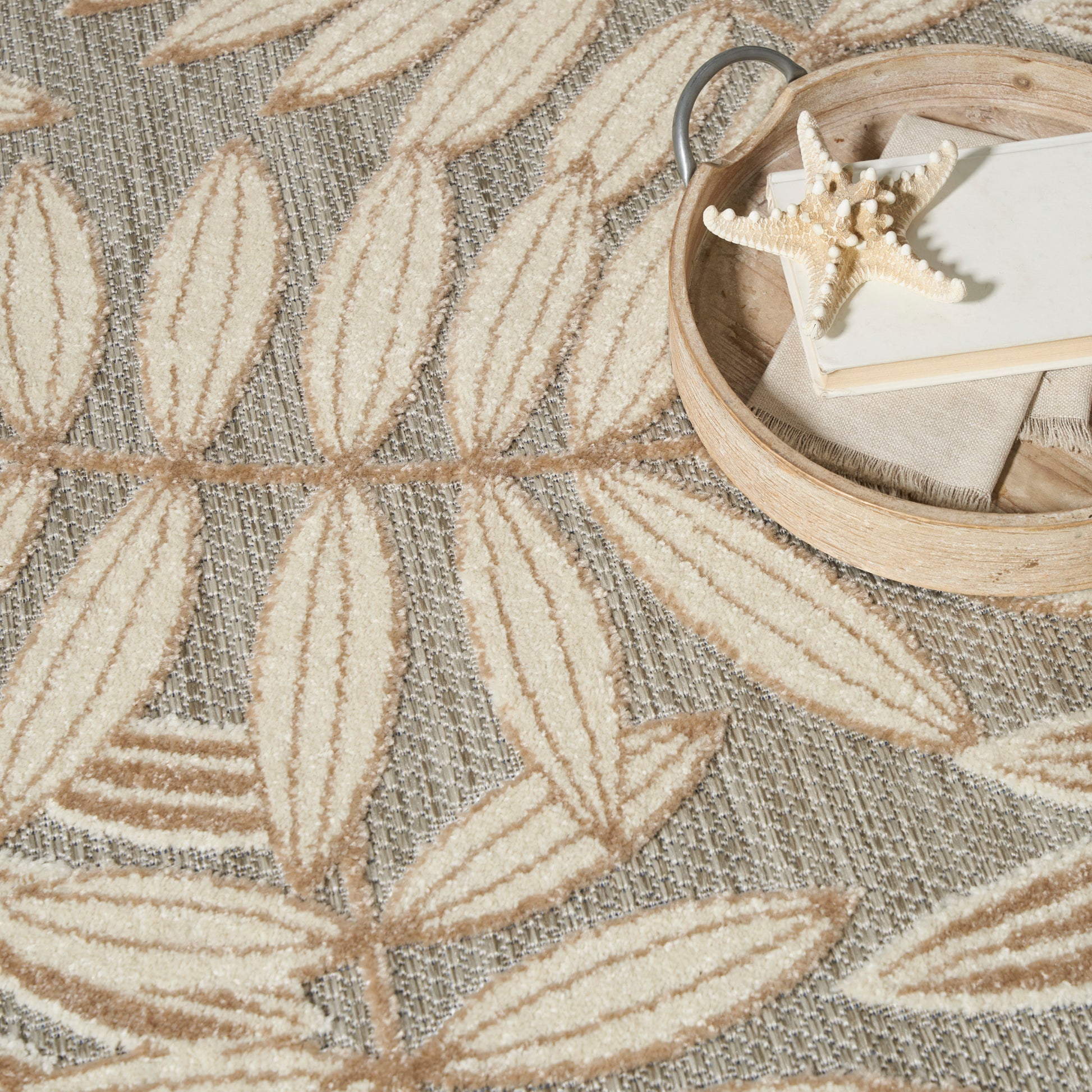 Nourison Home Aloha  Natural  Contemporary