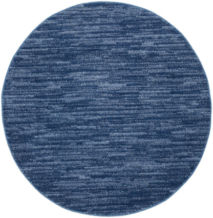 Nourison Home Nourison Essentials NRE01 Navy Blue Contemporary Power-loomed Rug