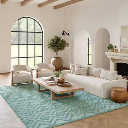 Nourison Home Versatile  Aqua Teal  Contemporary