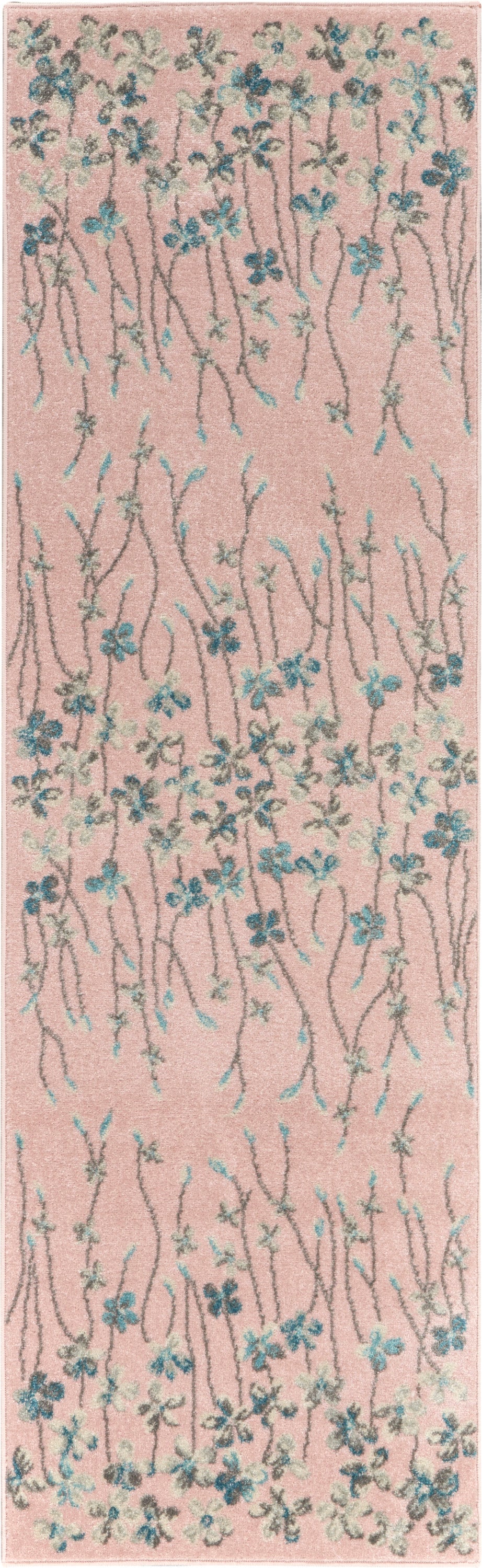 Nourison Home Tranquil TRA04 Pink Contemporary Power-loomed Rug