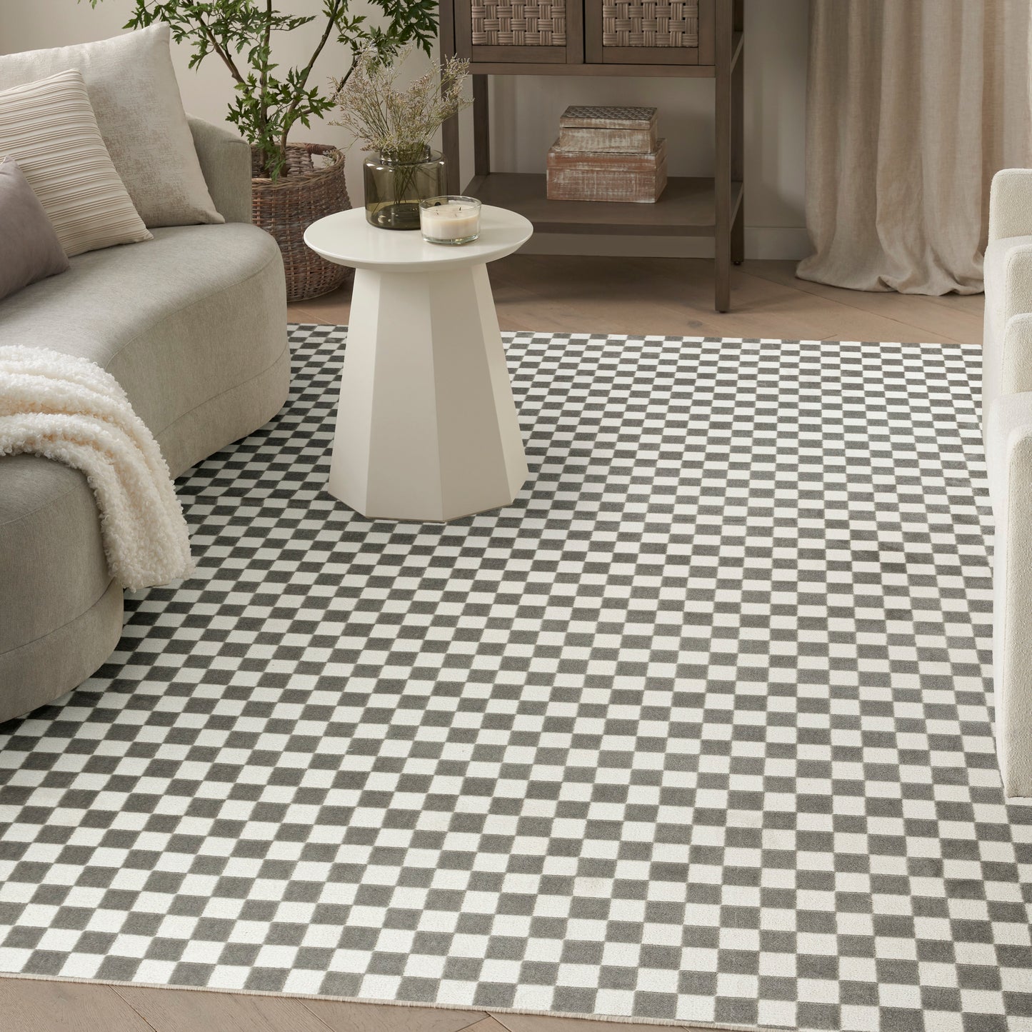 Nourison Home Serenity Home  Ivory Grey  Contemporary