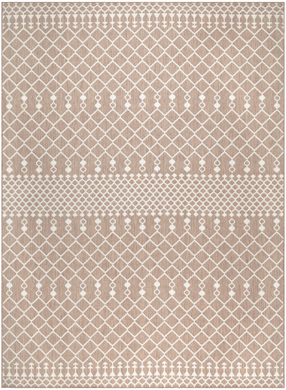 Nourison Home Positano POS02 Beige Contemporary Power-loomed Rug