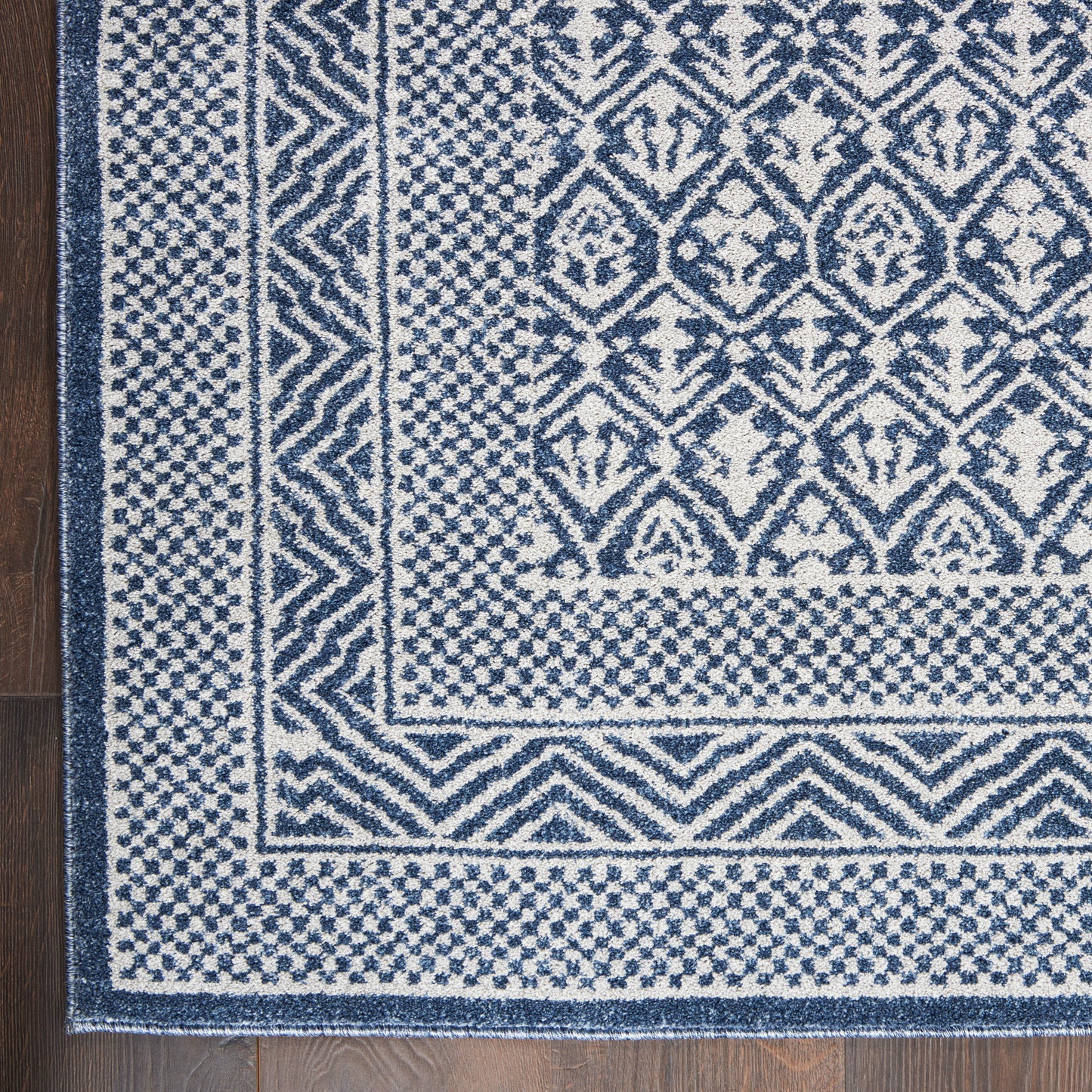 Nourison Home Palermo  Blue Grey  Contemporary
