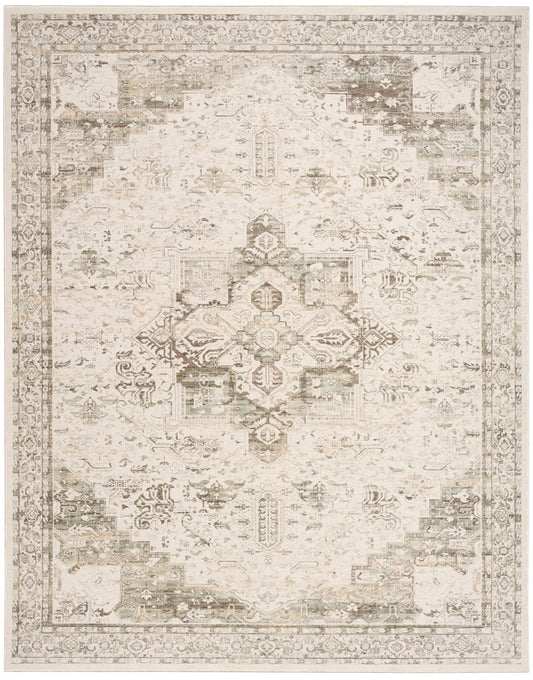 Nourison Home Soft Mist  Ivory Light Grey  Traditional