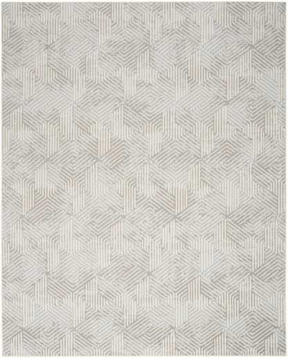Nourison Home Grafix GRF39 Grey Contemporary Power-loomed Rug