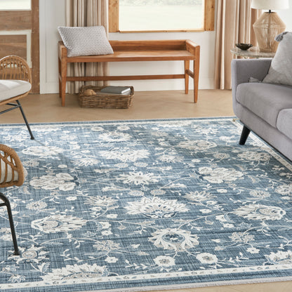 Nourison Home Lennox  Blue Ivory  Transitional
