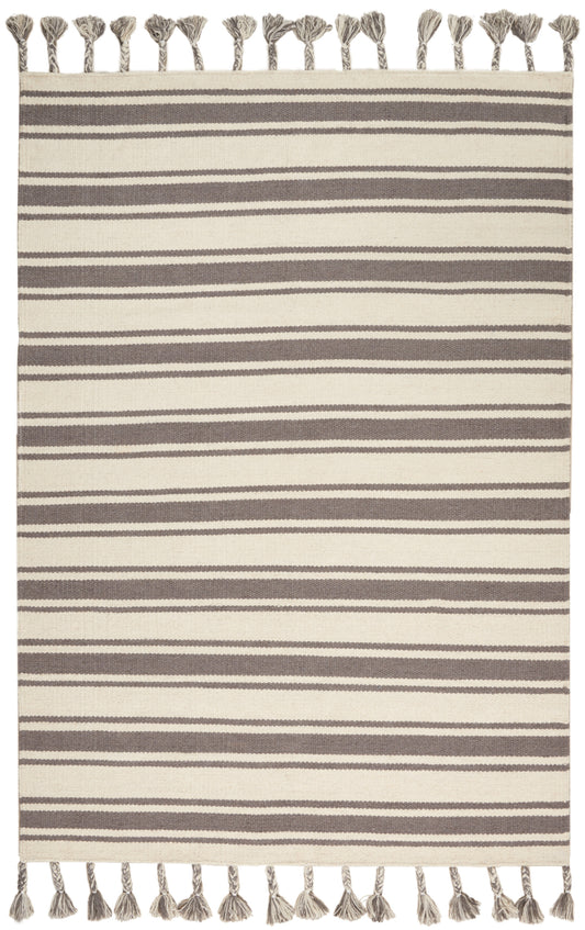Nourison Home Rio Vista  Ivory Grey  Contemporary