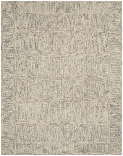 Nourison Home Colorado CLR04 Ivory Grey Teal Contemporary Tufted Rug