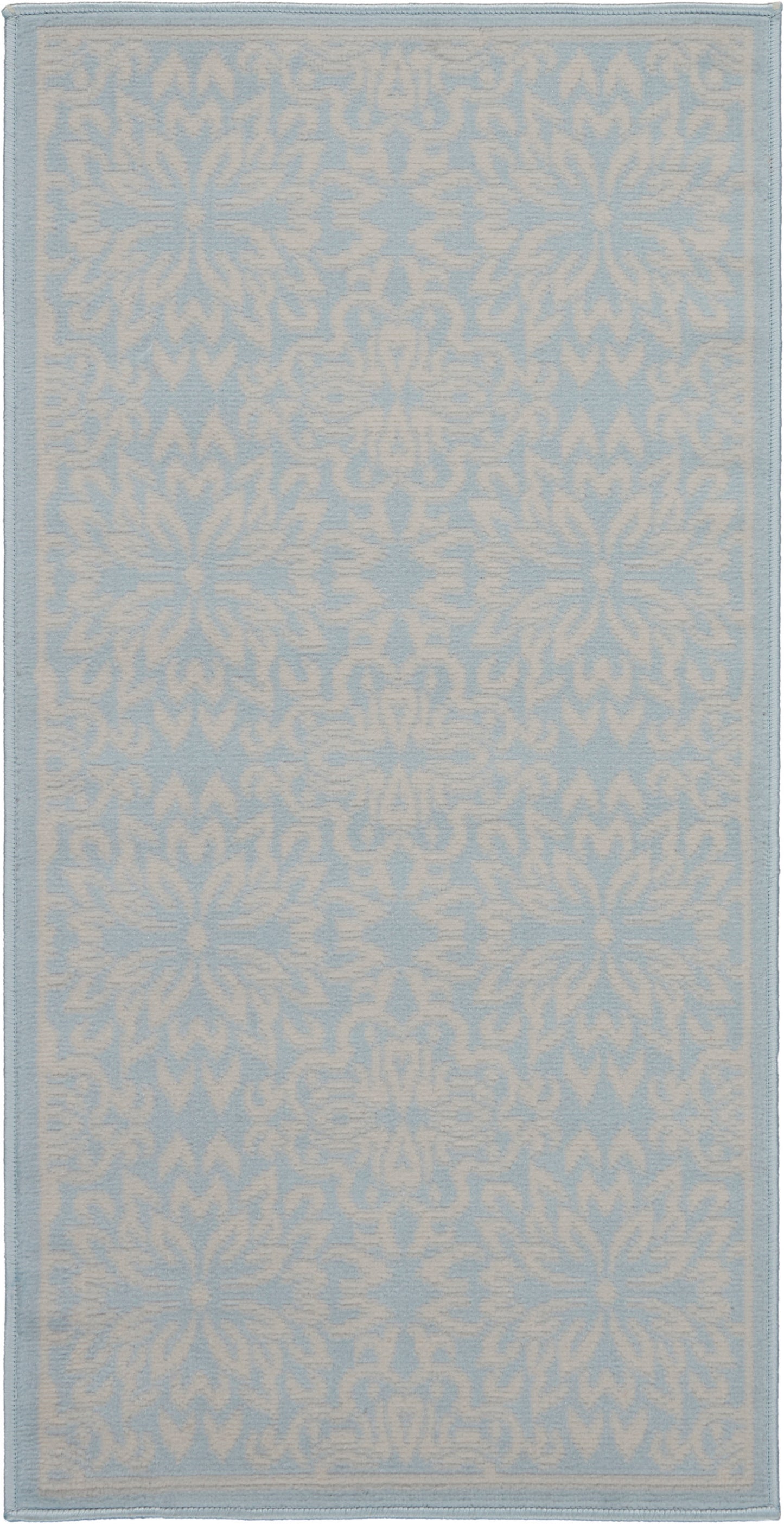 Nourison Home Jubilant JUB06 Ivory Light Blue Transitional Power-loomed Rug