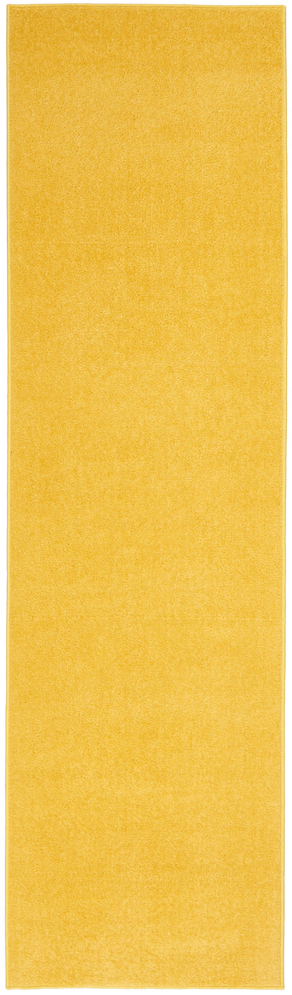 Nourison Home Nourison Essentials NRE01 Yellow Contemporary Power-loomed Rug
