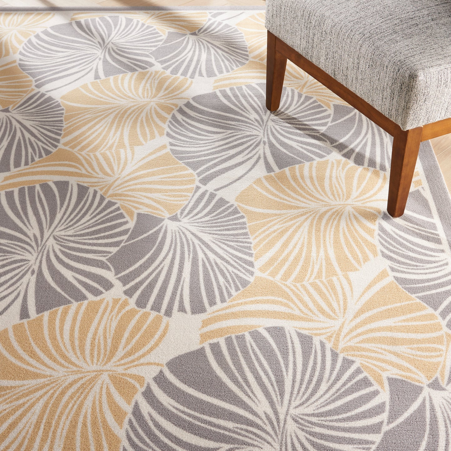 Waverly Sun N Shade  Grey  Contemporary