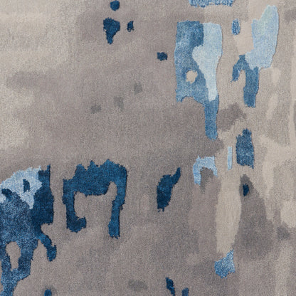 Nourison Home Prismatic  Blue Grey  Contemporary