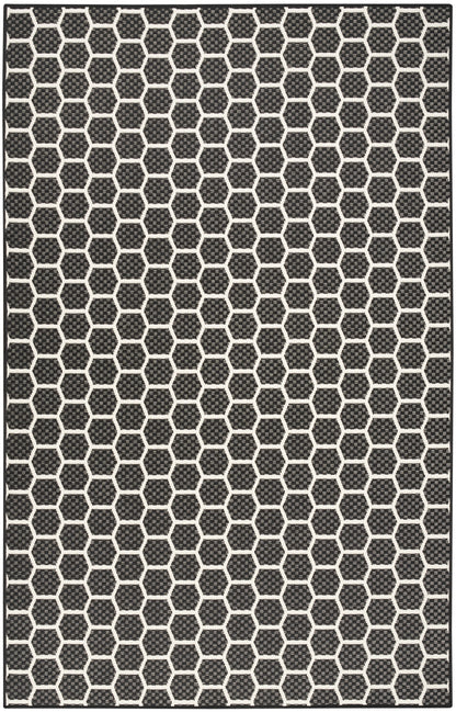Nourison Home Twist Reversible TWS01 Black Contemporary Loom-woven Rug