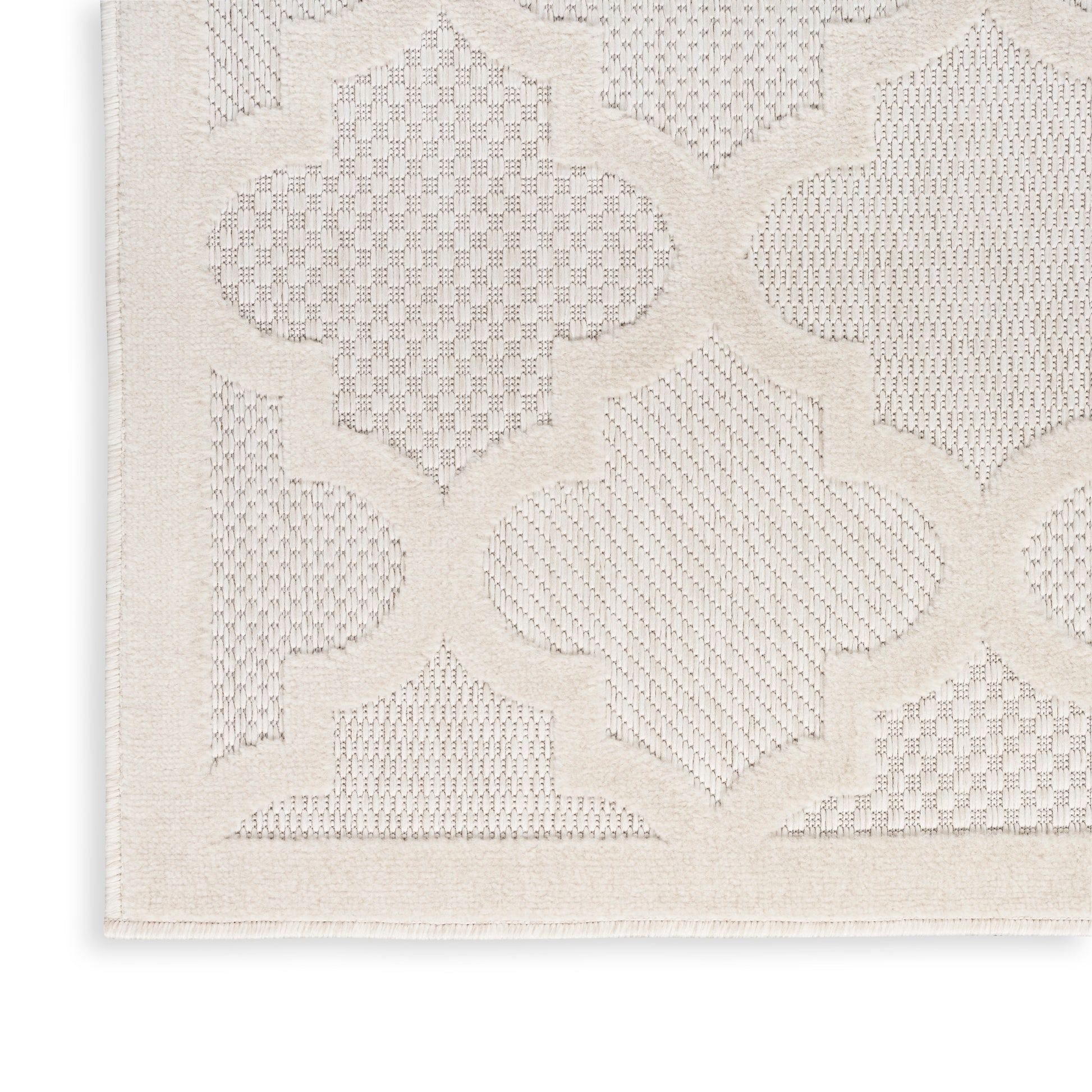 Nourison Home Easy Care  Ivory White  Contemporary