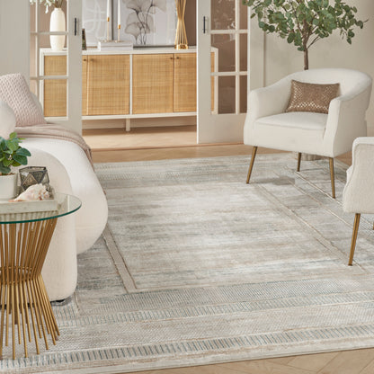 Nourison Home Glitz  Ivory Multicolor  Contemporary