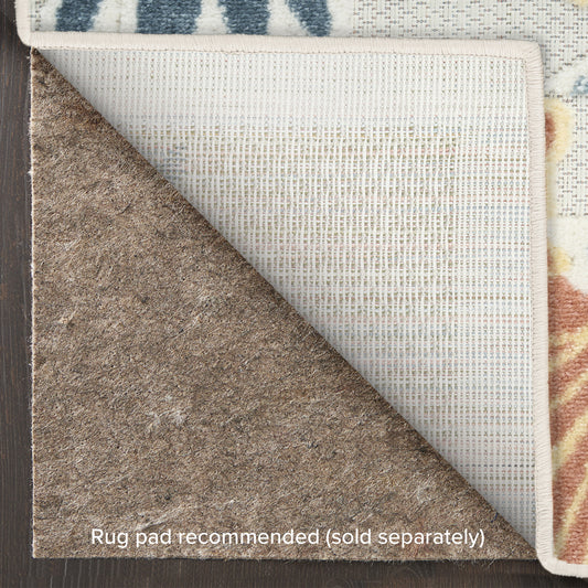 Nourison Home Aloha  Ivory Rose  Contemporary