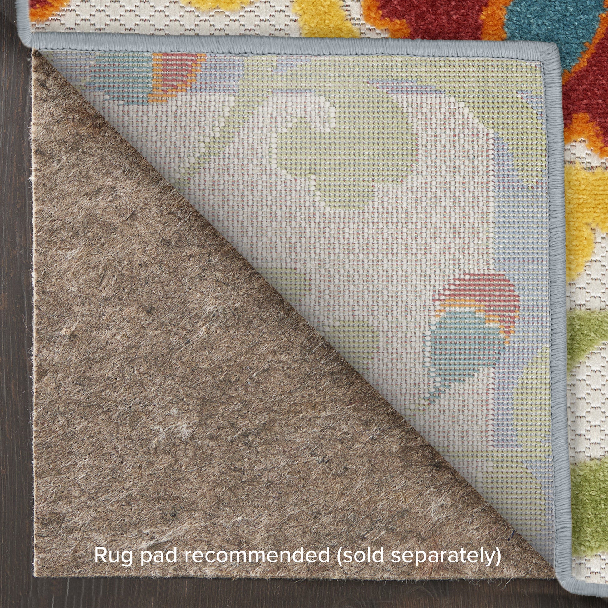 Nourison Home Aloha  Ivory Multicolor  Contemporary