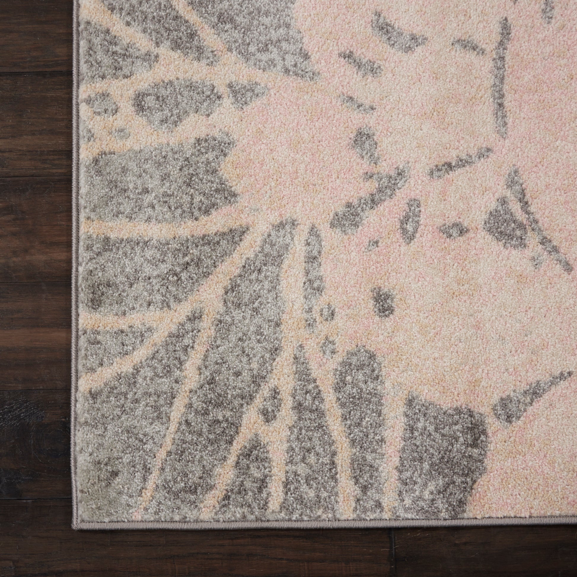 Nourison Home Tranquil  Grey Pink  Contemporary