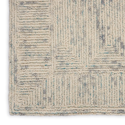 Nourison Home Colorado  Ivory Grey Teal  Contemporary