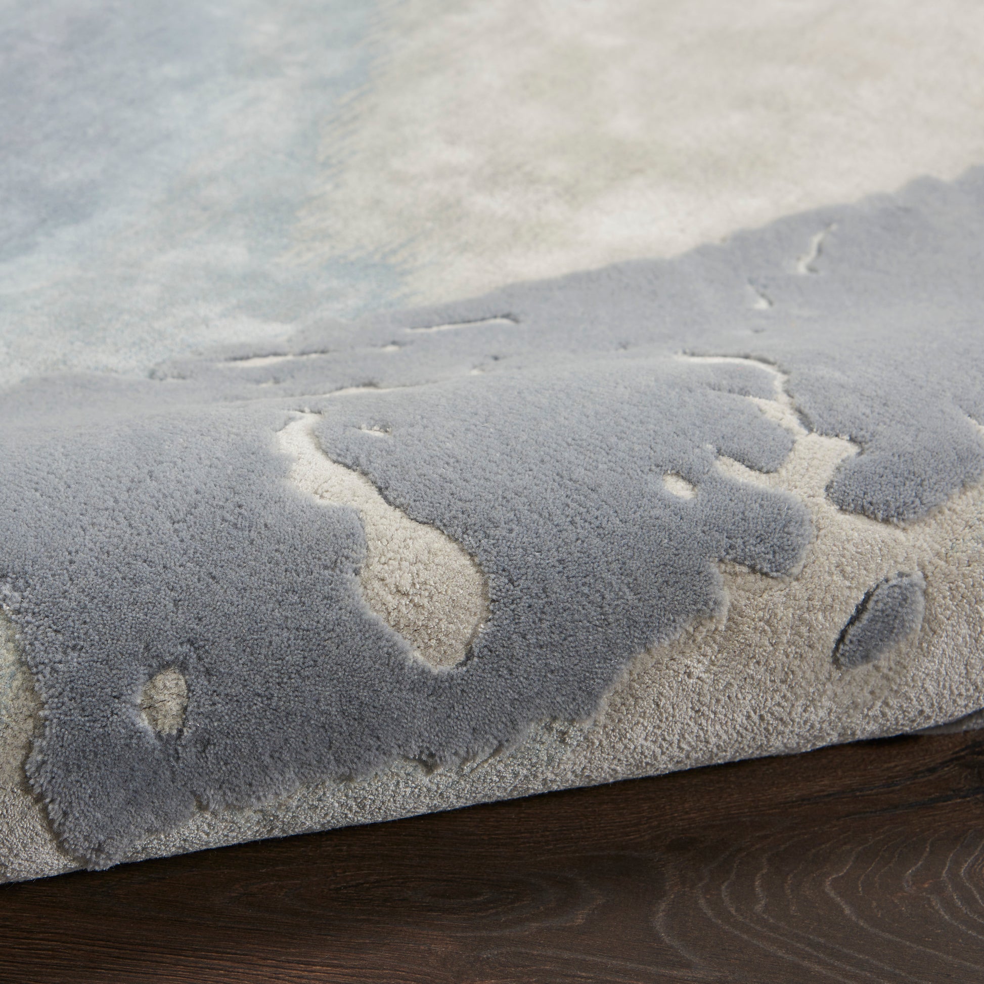 Nourison Home Prismatic  Seafoam Silver  Contemporary
