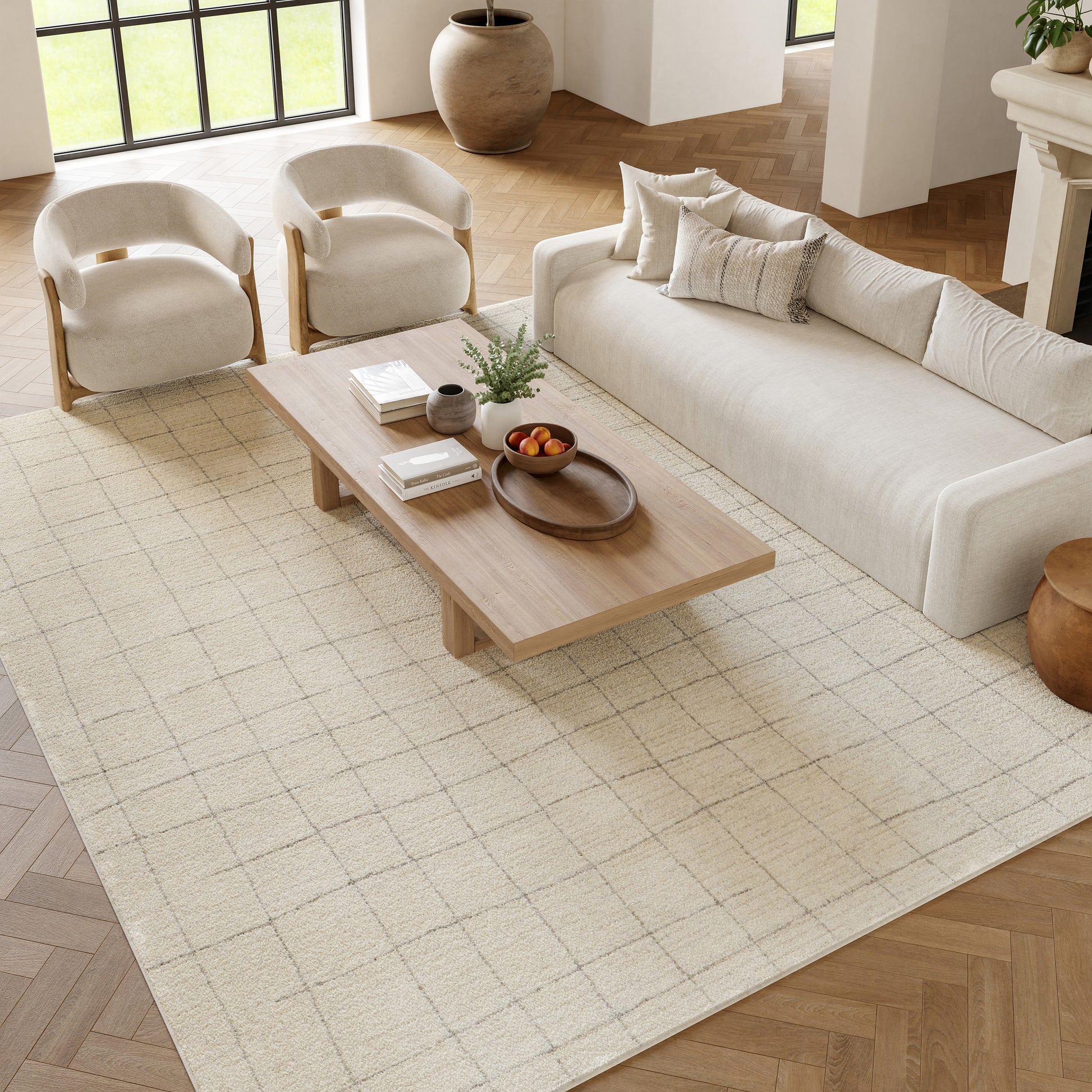 Nourison Home Andes  Ivory Grey  Contemporary