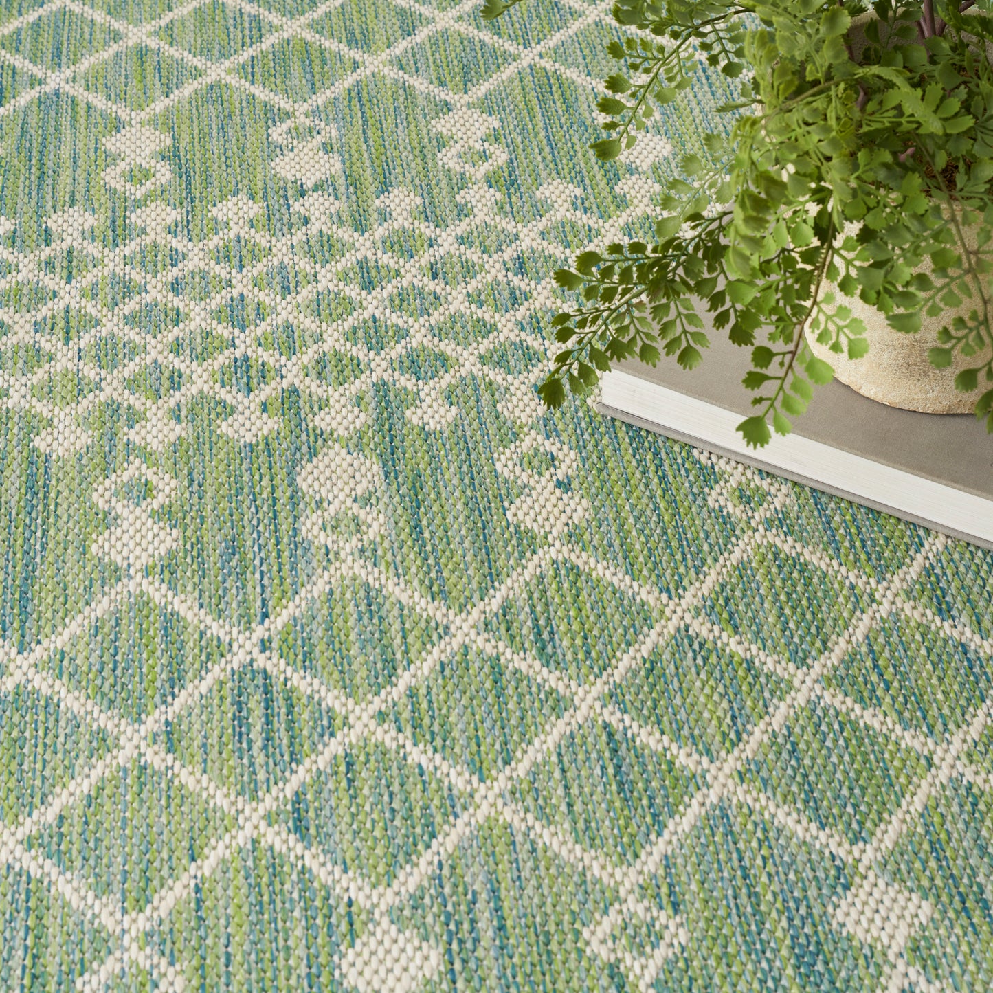 Nourison Home Positano  Blue Green  Contemporary
