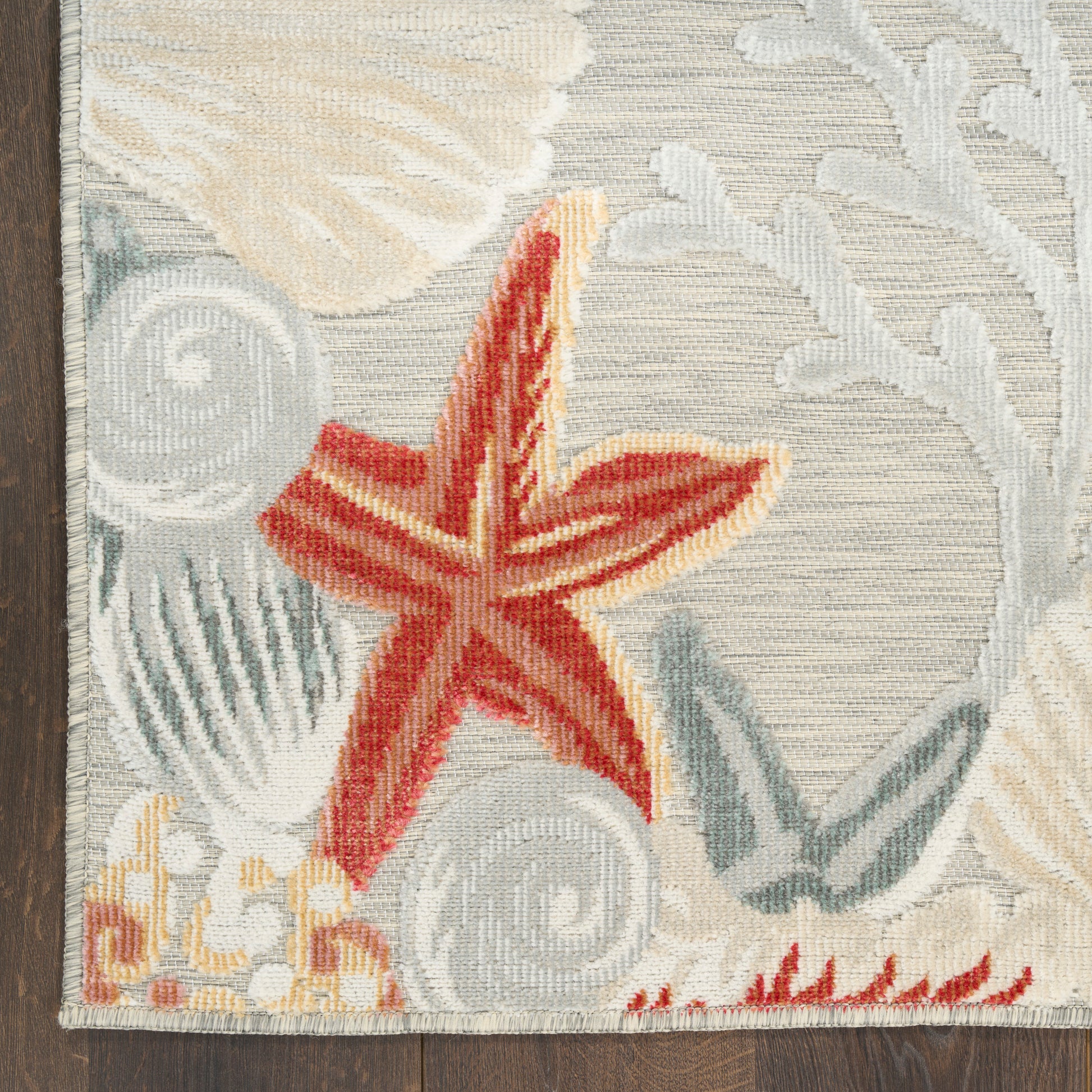 Nourison Home Suncoast  Grey Multicolor  Contemporary