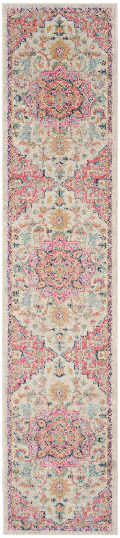 Nourison Home Passion PSN25 Ivory Pink Transitional Power-loomed Rugs