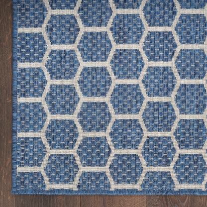Nourison Home Twist Reversible  Blue  Contemporary