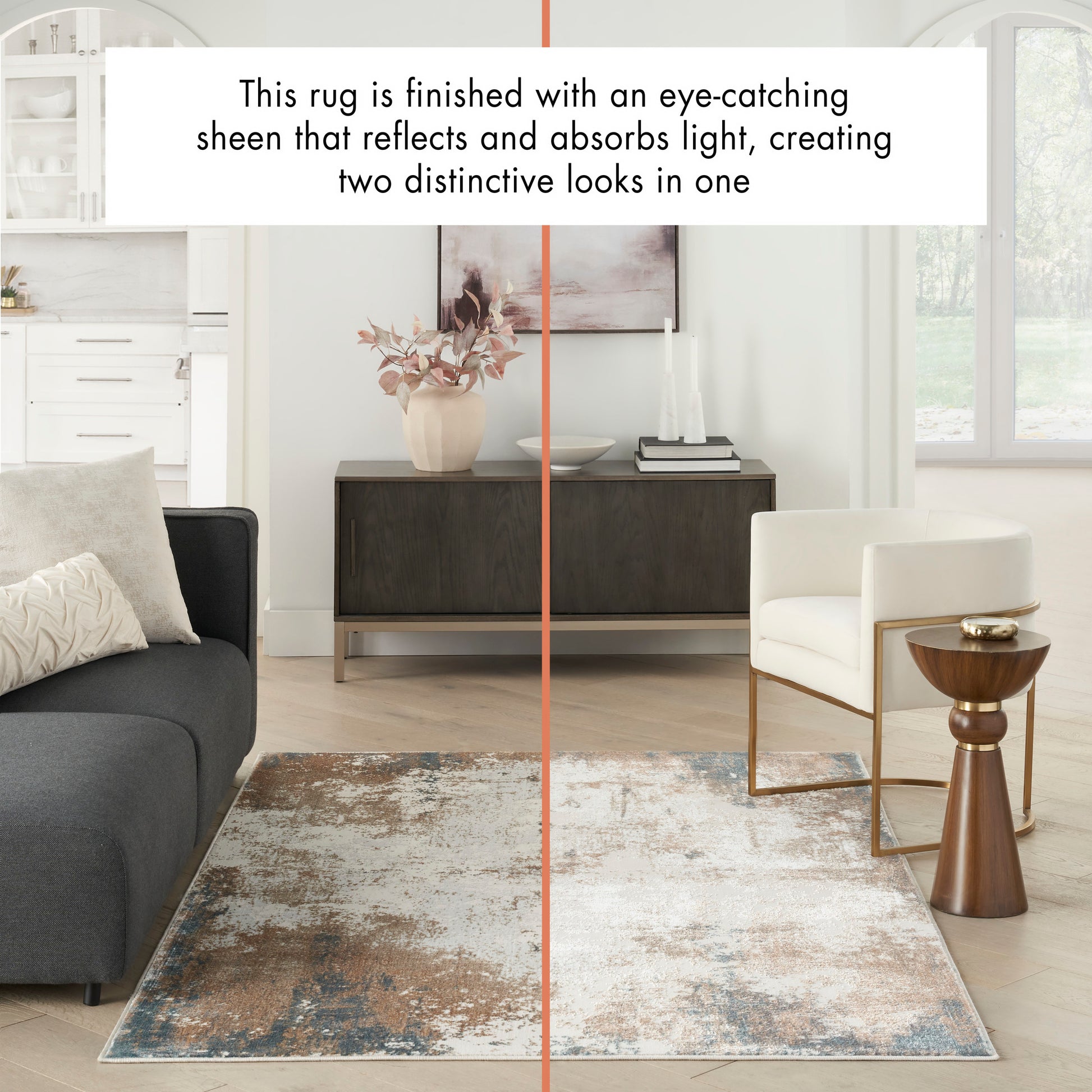 Nourison Home Glitz  Taupe Multi  Contemporary