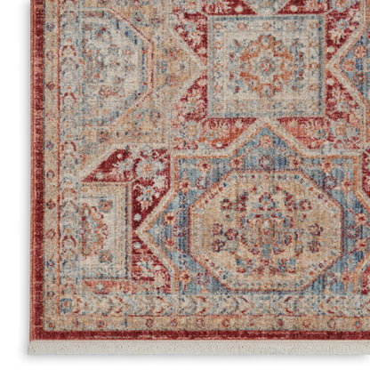 Nourison Home Homestead  Blue Brick  Traditional