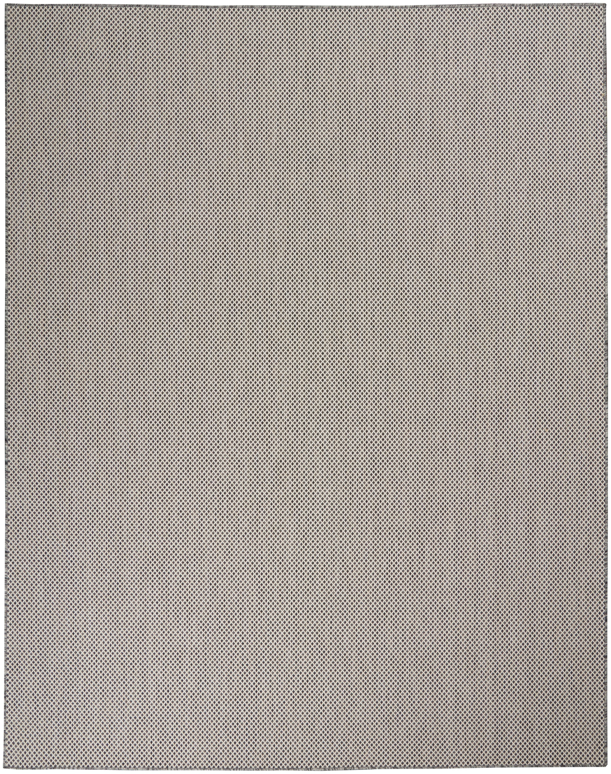 Nourison Home Courtyard  Ivory Charcoal  Contemporary