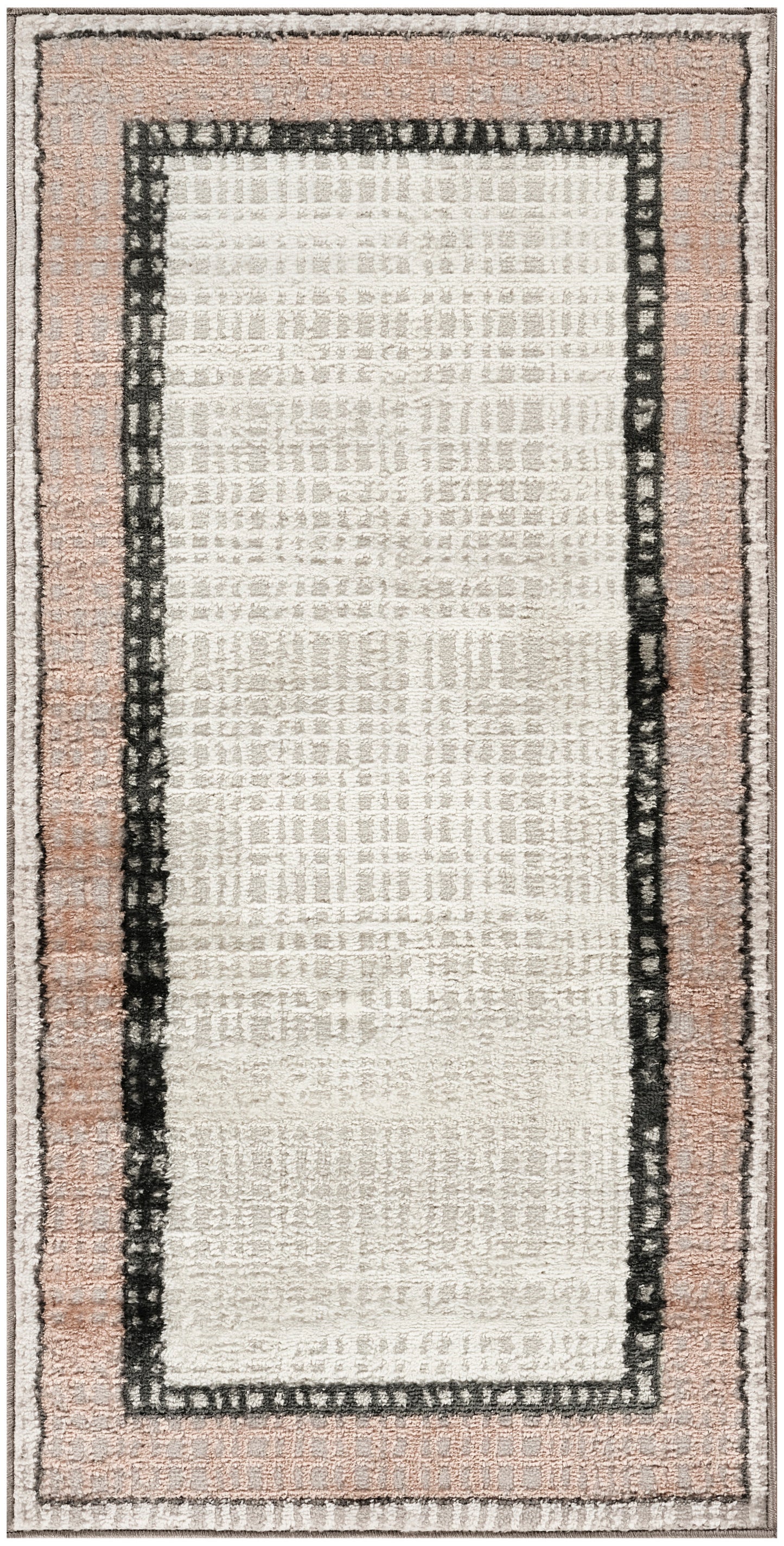Nourison Home Dekor DEK06 Grey Charcoal Contemporary Machine Woven Rug