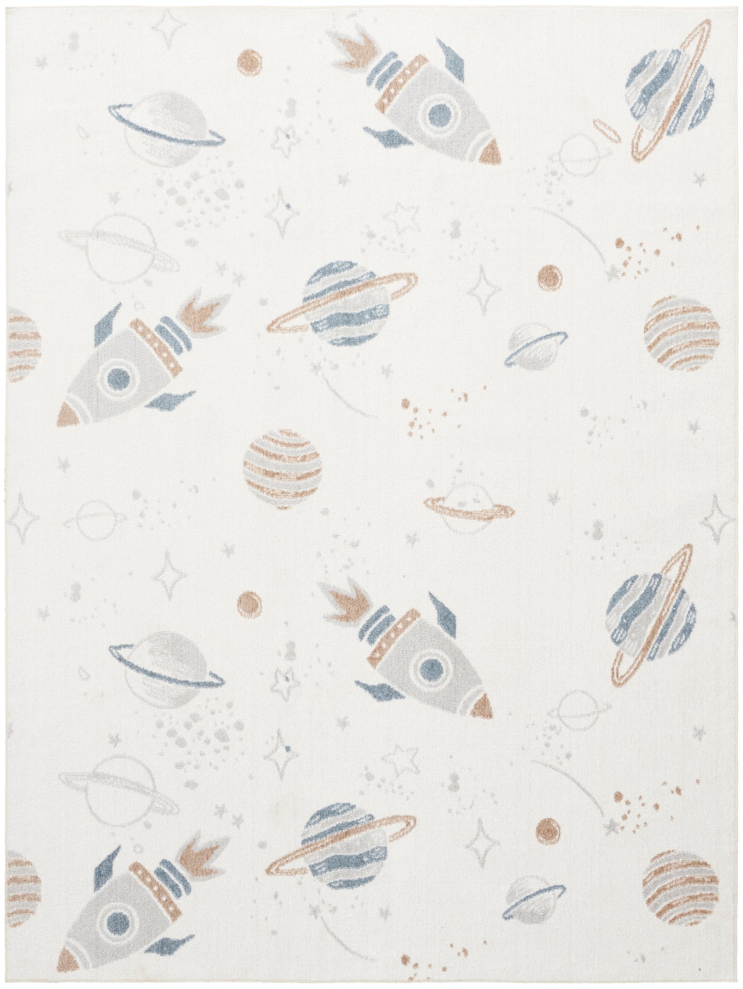 Nourison Home Astra Machine Washable ASW18 Ivory Multicolor Contemporary Power-loomed Rug