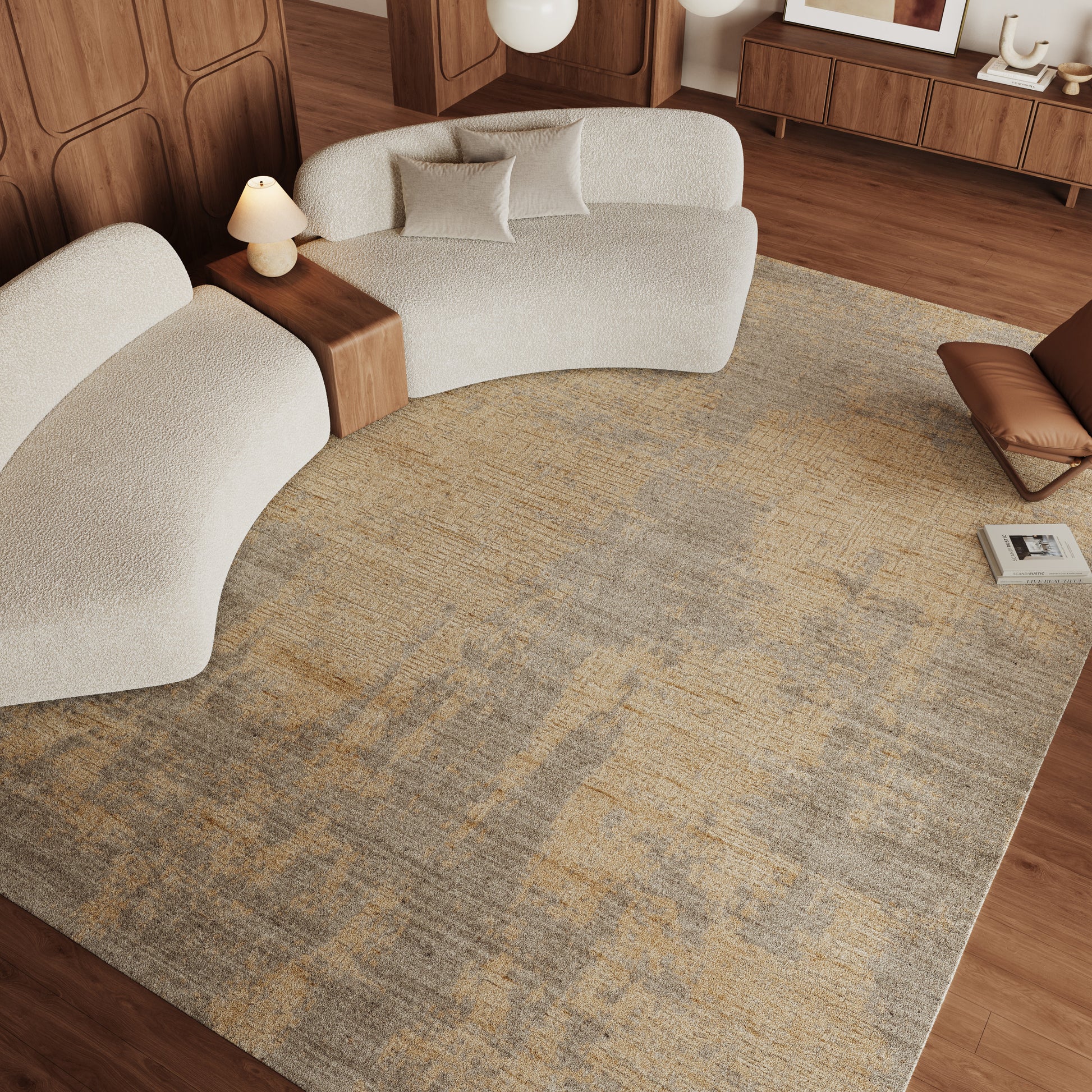 Nourison Home Harmony  Grey Gold  Contemporary