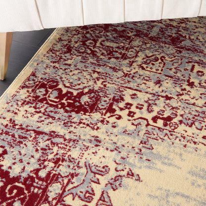 Nourison Home Grafix  Cream Red  Transitional
