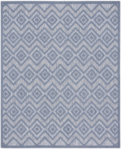 Nourison Home Versatile NRV01 Denim Blue Contemporary Flat Weave Rug
