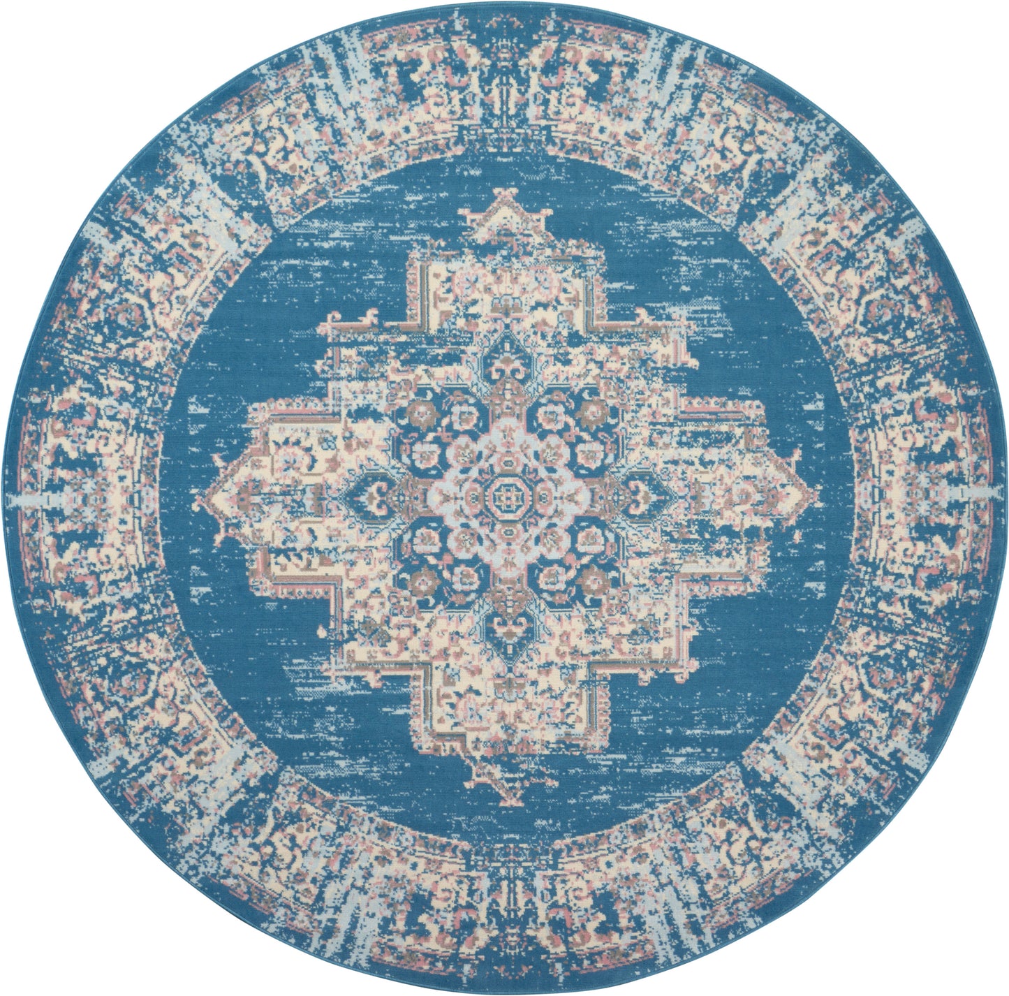 Nourison Home Grafix GRF14 Blue Transitional Power-loomed Rug