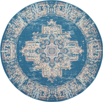 Nourison Home Grafix GRF14 Blue Transitional Power-loomed Rug