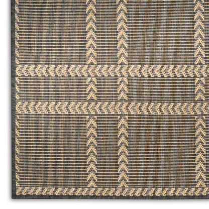 Nourison Home Horizon Indoor/Outdoor  Charcoal  Contemporary