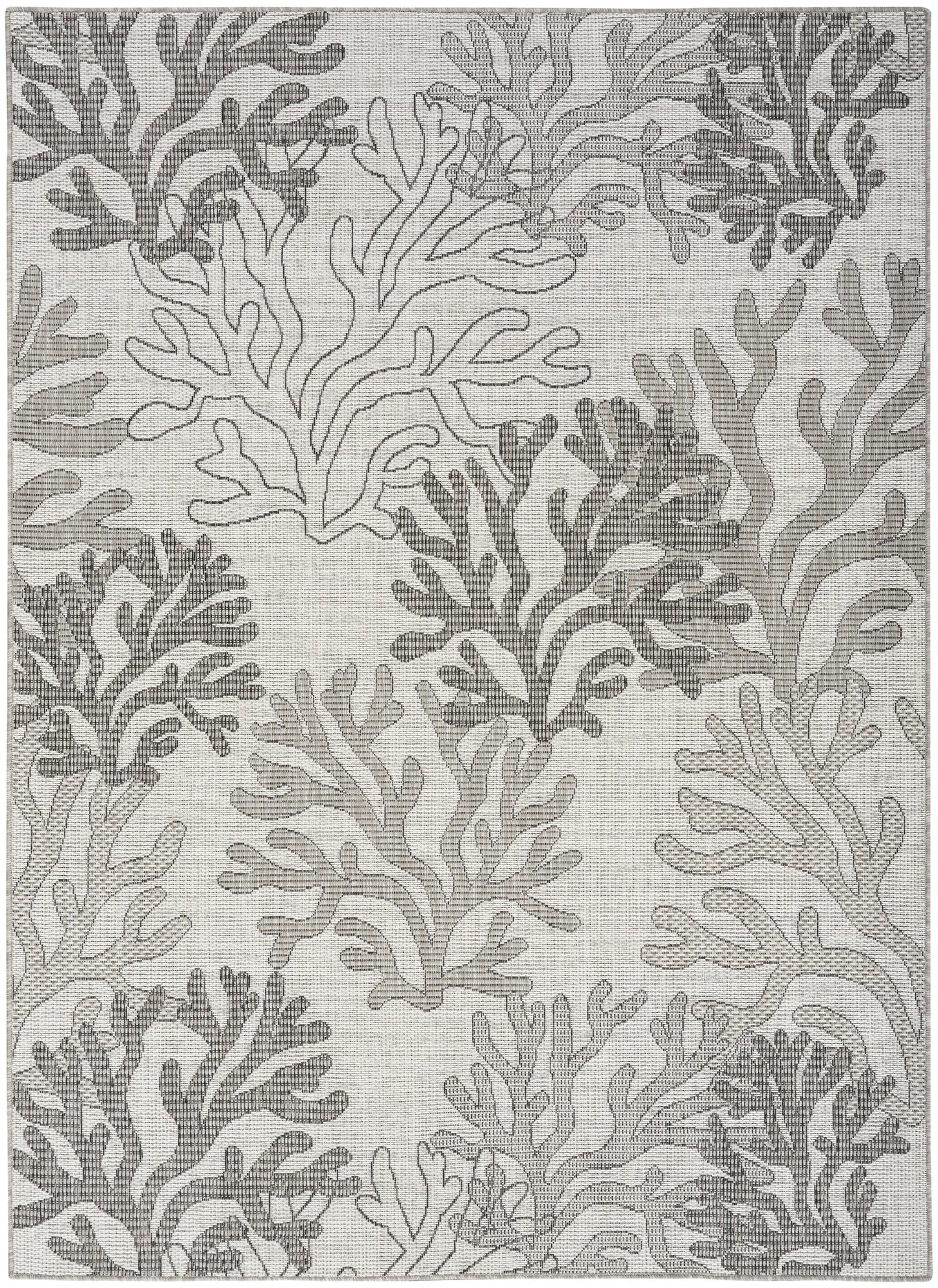 Nourison Home Garden Oasis GOA05 Grey Contemporary Power-loomed Rug