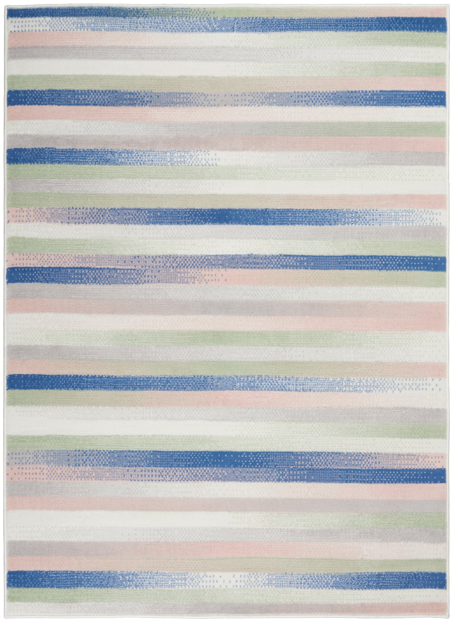 Nourison Home Whimsicle WHS12 Ivory Multicolor Contemporary Power-loomed Rug