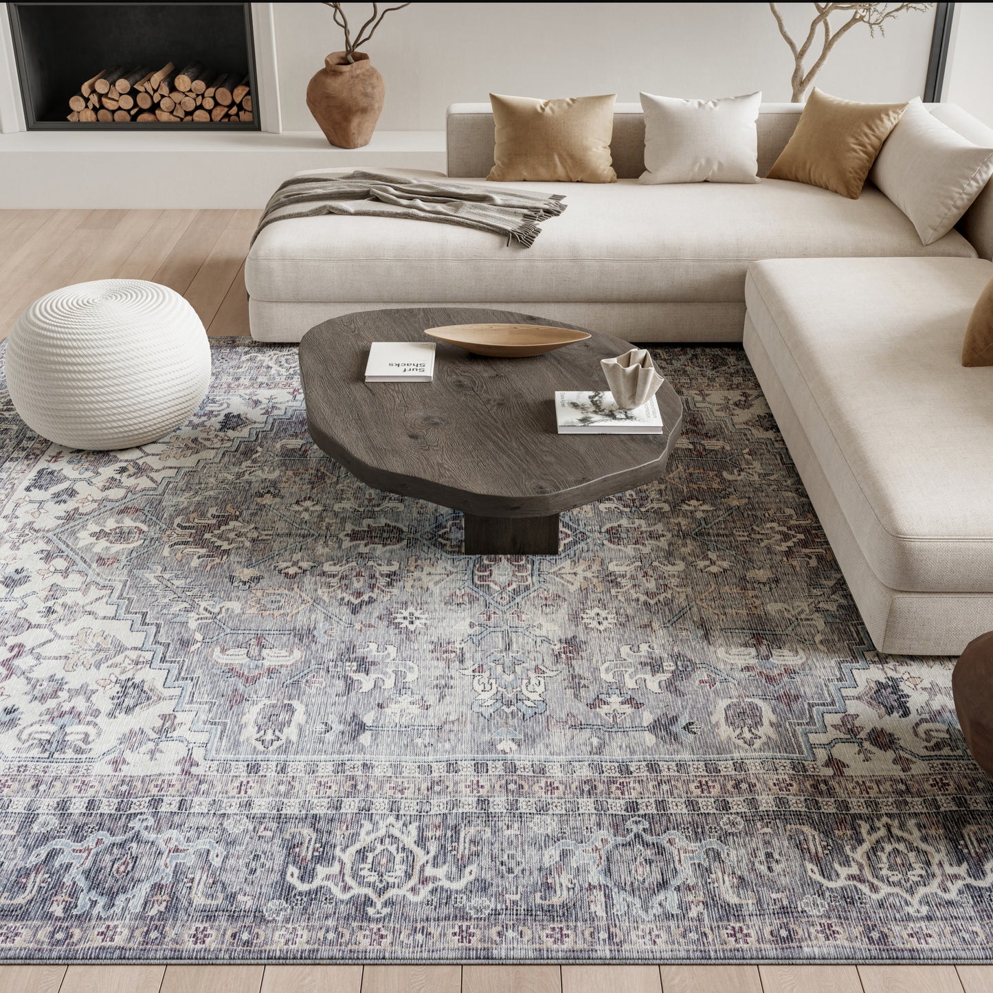 Nourison Home New Concept Washables  Grey  Traditional