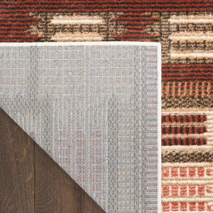 Nourison Home Nordic  Rust  Contemporary
