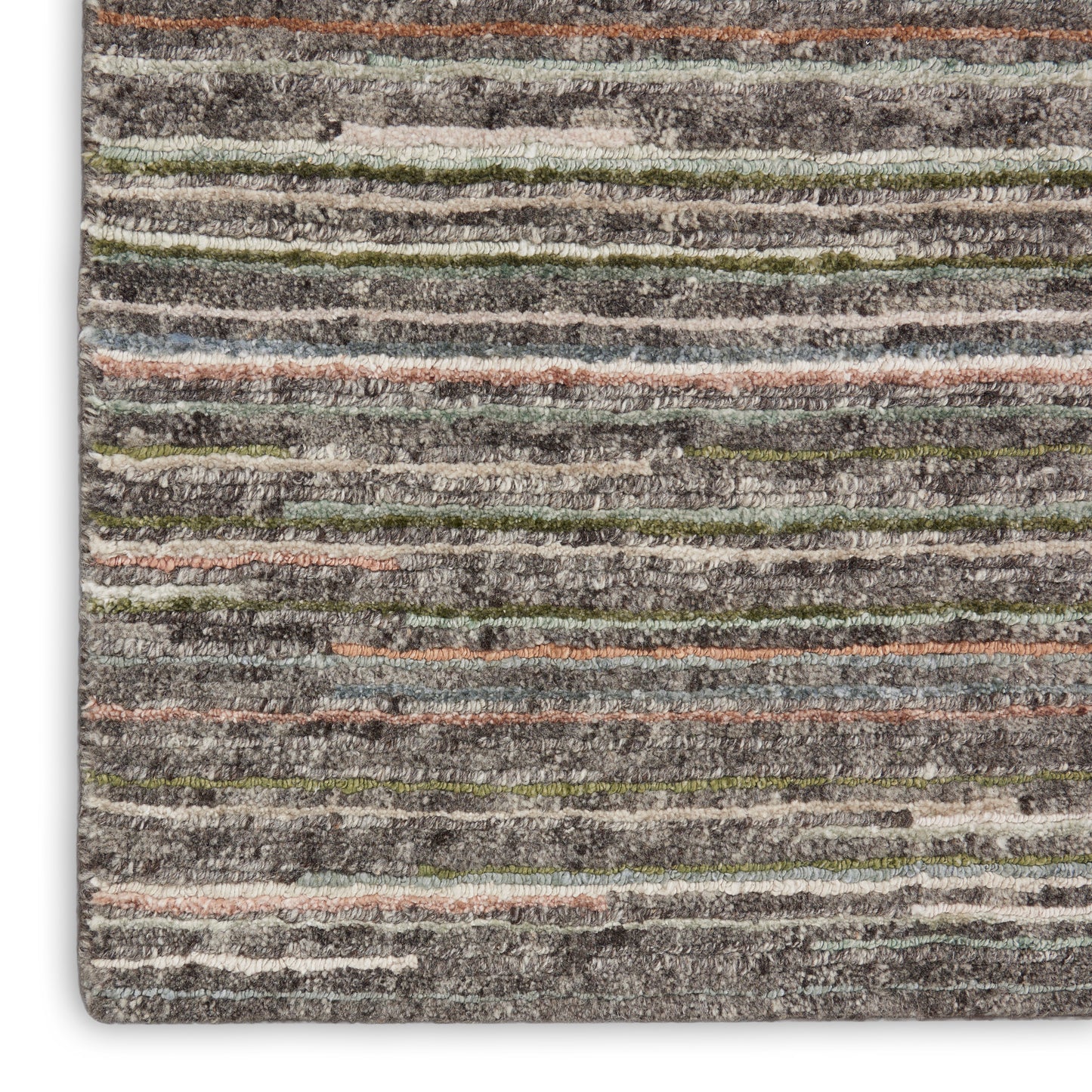 Nourison Home Plateau  Grey Green  Contemporary