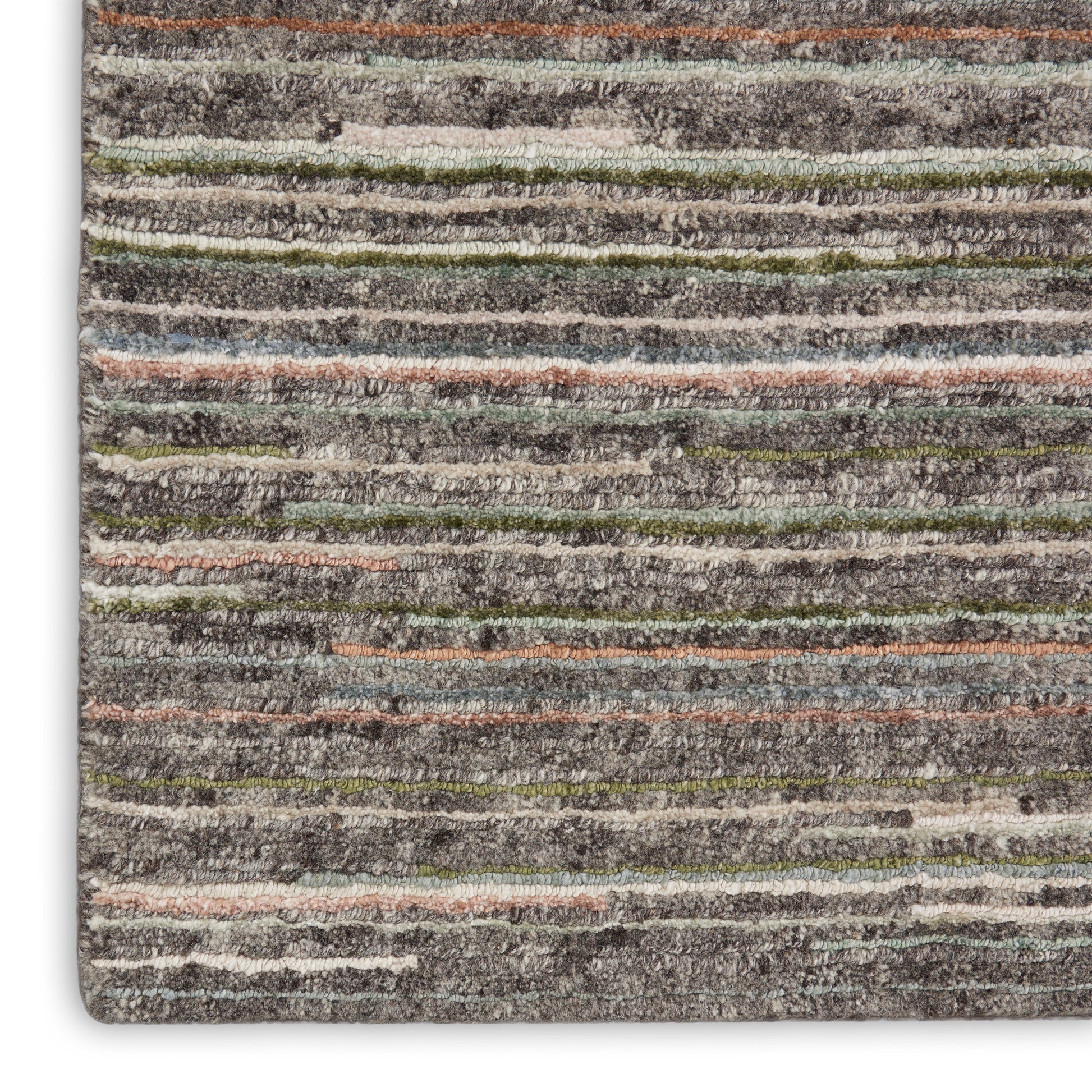 Nourison Home Plateau  Grey Green  Contemporary