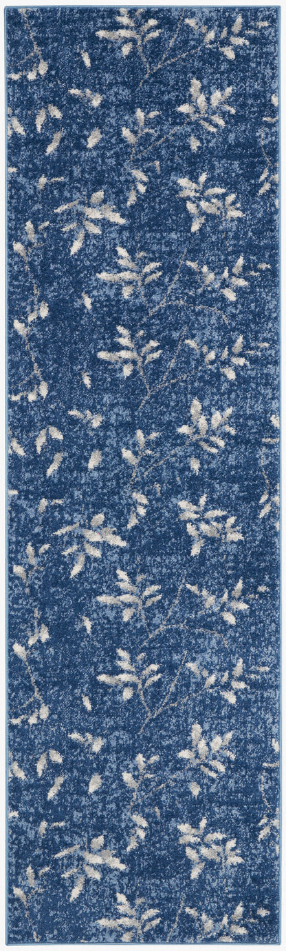 Calvin Klein River Flow RFV03 Navy Ivory Contemporary Power-loomed Rug