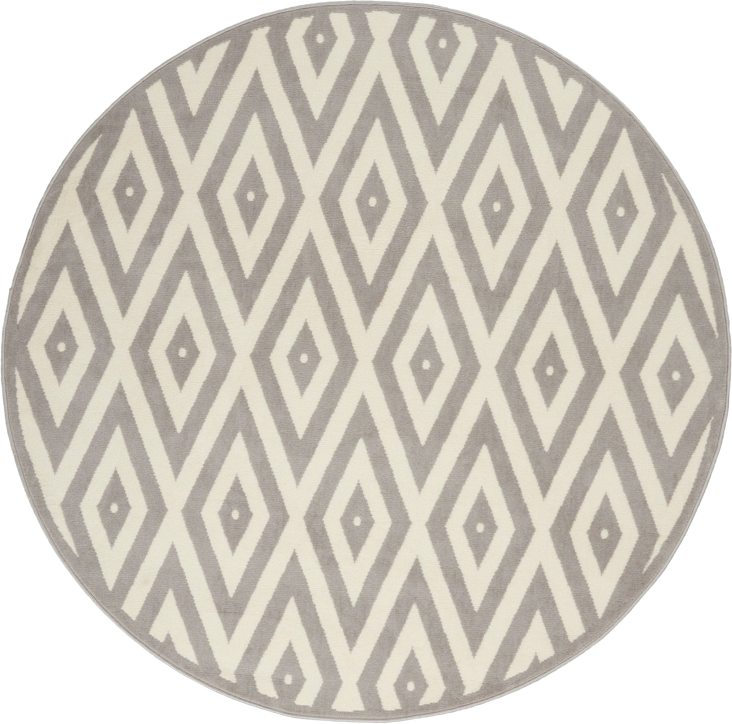Nourison Home Grafix GRF18 White Grey Contemporary Power-loomed Rug