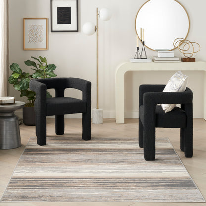 Nourison Home Jubilant  Grey Beige  Contemporary